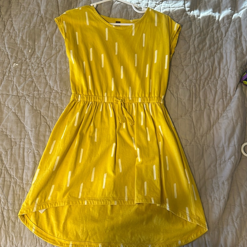 Tea high low dress 3T yellow